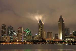 San Diego at night from Coronado